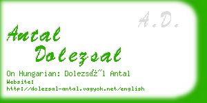 antal dolezsal business card